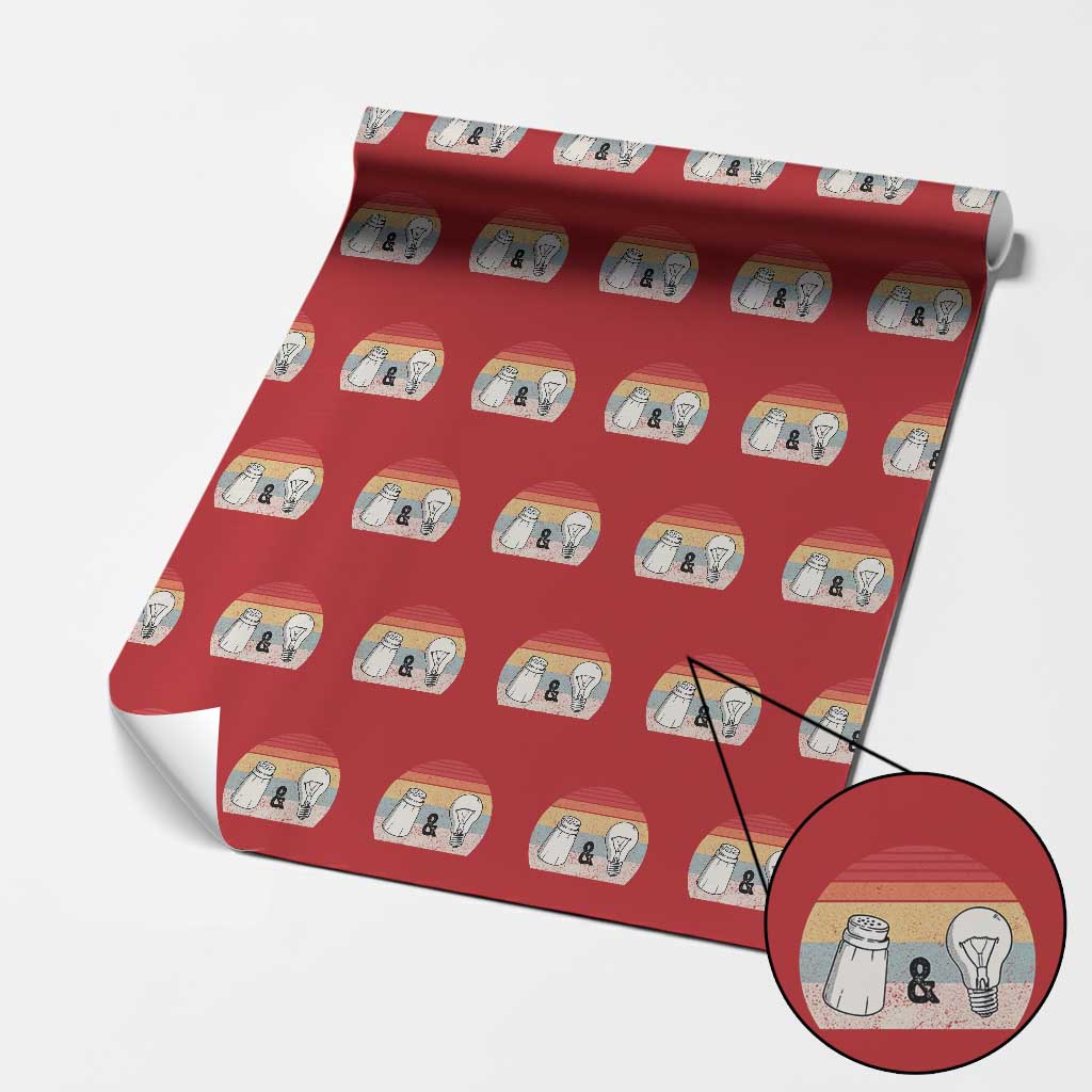 Retro Salt And Light Be Ye Salt Christian Wrapping Paper Roll - Wonder Print Shop