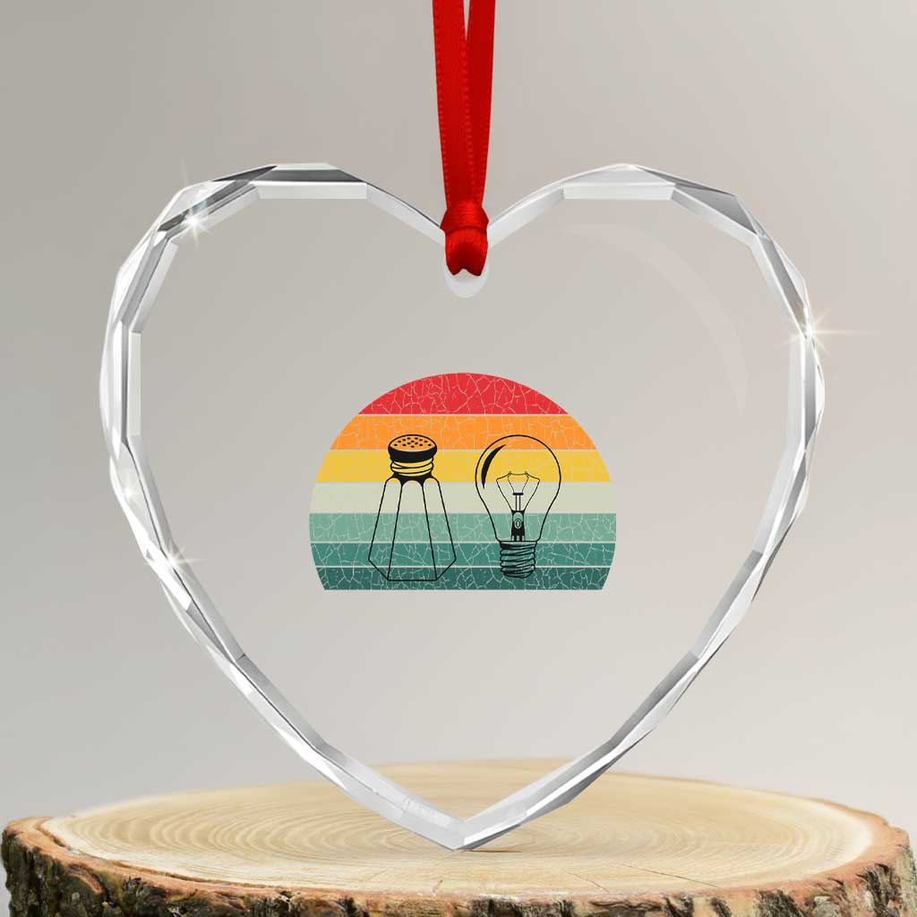 Retro Salt Light Be Ye Salt Christ Heart Crystal Glass Ornament Bible Verse Christian Worship