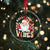 Retro Santa Xmas Crystal Glass Ornament Groovy Cute Santa Claus Christmas Vibes Xmas - Wonder Print Shop