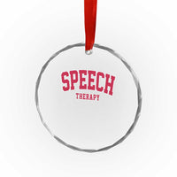Retro Speech Therapy Crystal Glass Ornament Special Education Therapist Teacher Appreciation