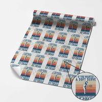 Retro Tennis Player Gift Wrapping Paper Roll If You Wanted Soft Serve Gone For Ice Cream - Wonder Print Shop