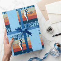 Retro Tennis Player Gift Wrapping Paper Roll If You Wanted Soft Serve Gone For Ice Cream - Wonder Print Shop
