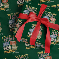 Retro Test Day Motivation You Got This Wrapping Paper Roll Rock The Test Believe In You Inspirational Teacher