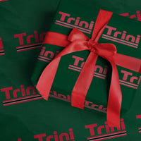 Retro Trini Wrapping Paper Roll Trinidad and Tobago Flag Caribbean Pride Heritage Gift