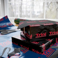 Retro Trini Wrapping Paper Roll Trinidad and Tobago Flag Caribbean Pride Heritage Gift