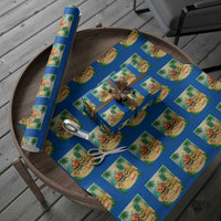 Retro Tropical Summerween Wrapping Paper Roll Halloween Summer Beach Cocktail Boo - Wonder Print Shop