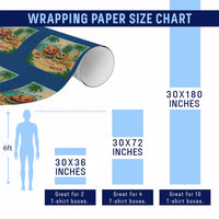 Retro Tropical Summerween Wrapping Paper Roll Halloween Summer Beach Cocktail Boo - Wonder Print Shop