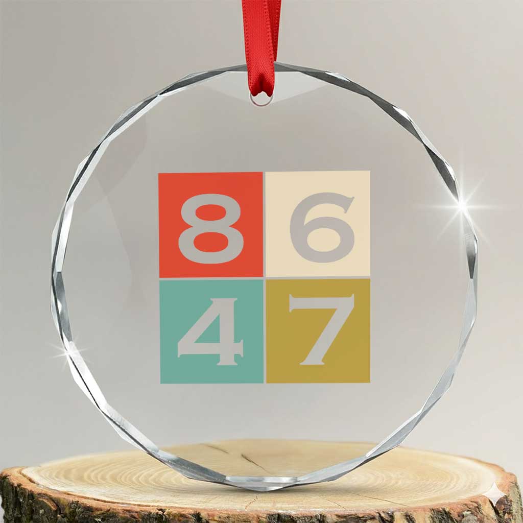 Retro Vintage 8647 Crystal Glass Ornament Classic Vintage 80s Style