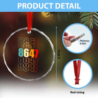 Retro Vintage 8647 Crystal Glass Ornament Subtle Anti FDT