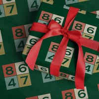 Retro Vintage 8647 Wrapping Paper Roll Classic Vintage 80s Style