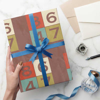 Retro Vintage 8647 Wrapping Paper Roll Classic Vintage 80s Style