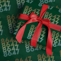 Retro Vintage 8647 Wrapping Paper Roll Freedom Protest Stripe Graphic
