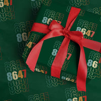 Retro Vintage 8647 Wrapping Paper Roll Subtle Anti FDT