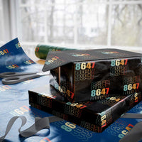 Retro Vintage 8647 Wrapping Paper Roll Subtle Anti FDT