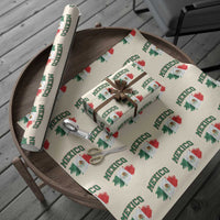 Retro Vintage Mexico Flag Wrapping Paper Roll Mexican Pride Gift