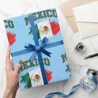 Retro Vintage Mexico Flag Wrapping Paper Roll Mexican Pride Gift