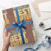 Retro World's Best Farter I Mean Father Wrapping Paper Roll Gag Gift Birthday Husband Dad Fathers Day