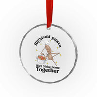 Rigatoni Pasta Chef Marcus The Worm Crystal Glass Ornament We'll Make Some Together Wholesome Weird Meme - Wonder Print Shop