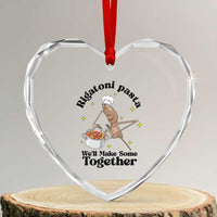 Rigatoni Pasta Chef Marcus The Worm Heart Crystal Glass Ornament We'll Make Some Together Wholesome Weird Meme - Wonder Print Shop