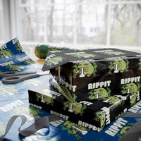 Rippit Frog Meme Wrapping Paper Roll Funny Stoner Bong Rip - Wonder Print Shop