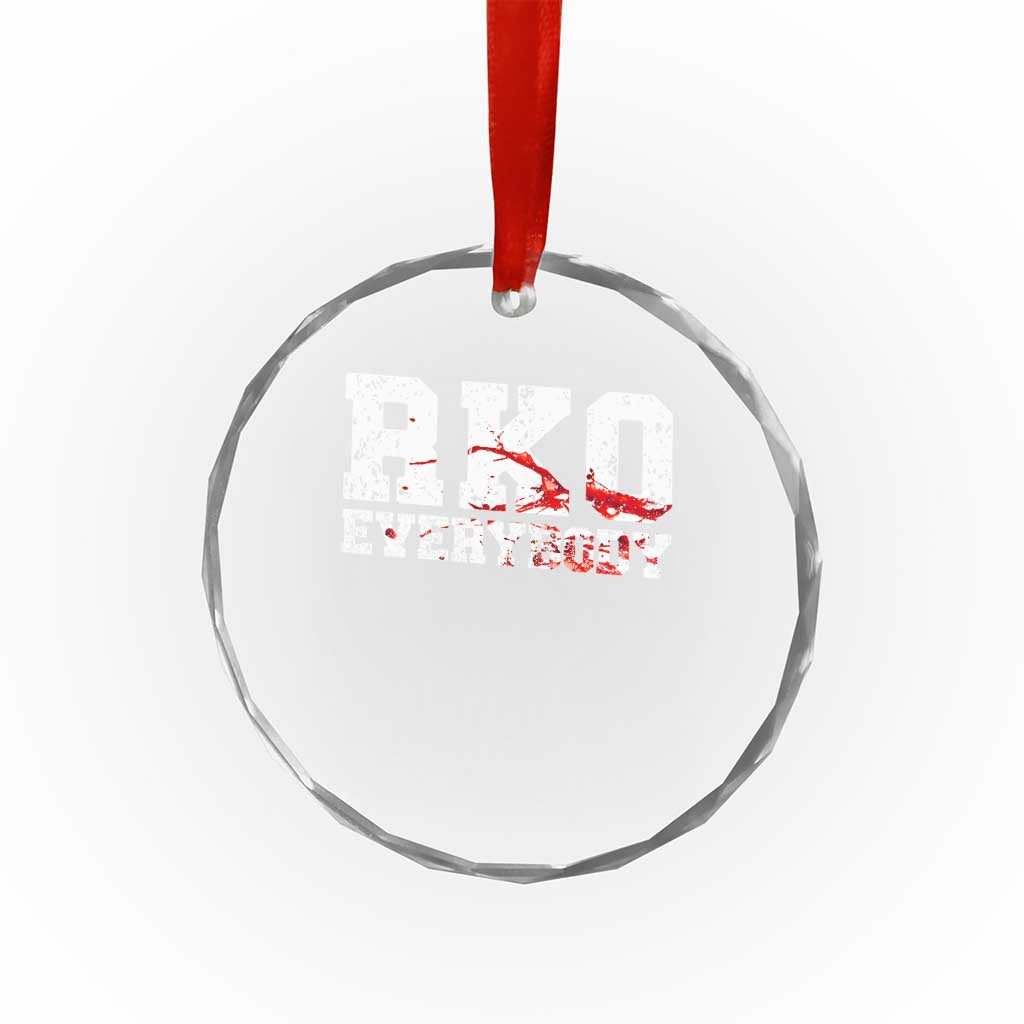 RKO Everybody Blood Crystal Glass Ornament
