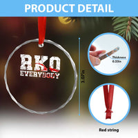 RKO Everybody Blood Crystal Glass Ornament
