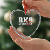 RKO Everybody Blood Heart Crystal Glass Ornament