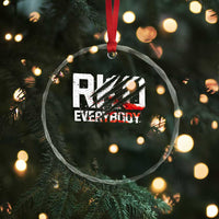 RKO Everybody Crystal Glass Ornament Grunge Blood Stained Scratch Mark