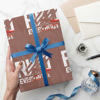 RKO Everybody Wrapping Paper Roll Grunge Blood Stained Scratch Mark