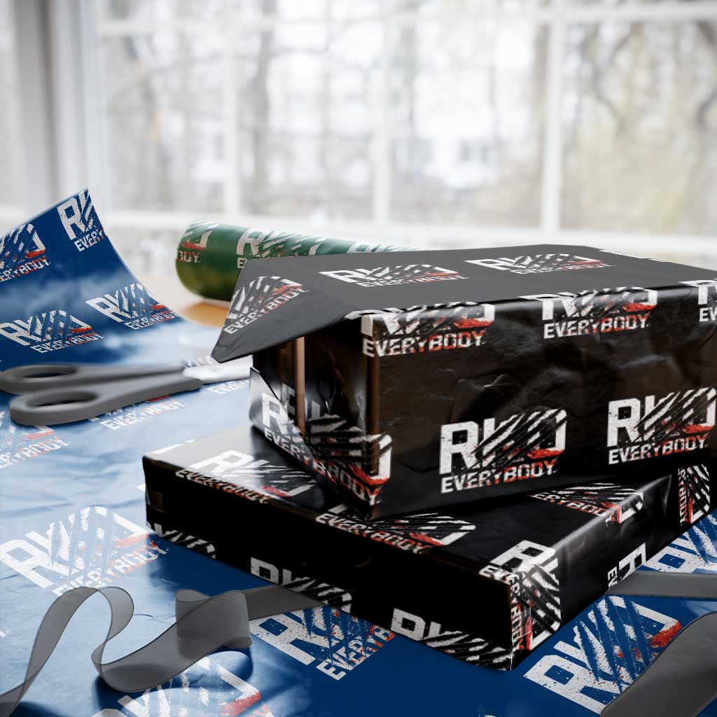 RKO Everybody Wrapping Paper Roll Grunge Blood Stained Scratch Mark
