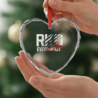 RKO Everybody Heart Crystal Glass Ornament Grunge Blood Stained Scratch Mark