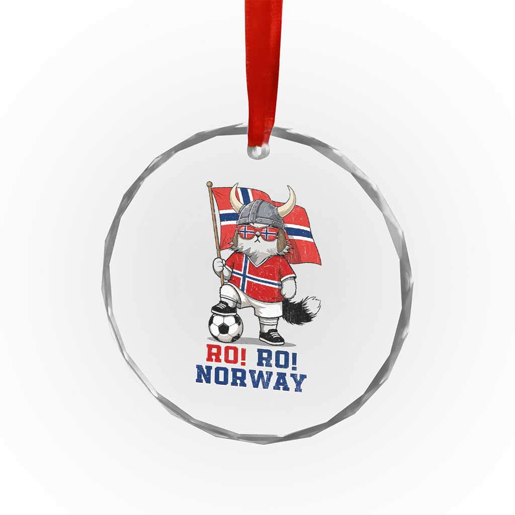 Ro Ro Norway Crystal Glass Ornament Norwegian Pride Cat Lover Norway Flag Gift