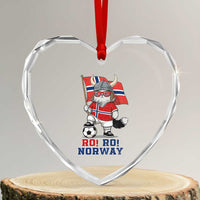Ro Ro Norway Heart Crystal Glass Ornament Norwegian Pride Cat Lover Norway Flag Gift