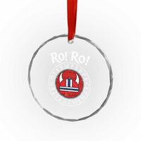 Ro Ro Ro Viking Chant Norway Football Fans Crystal Glass Ornament Norwegian Pride Distressed Norse Runes Shield Patriotic Supporter