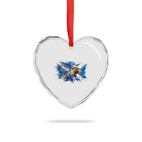 Roaring Scottish Lion Heart Crystal Glass Ornament Braveheart Scotland Flag Pride - Wonder Print Shop