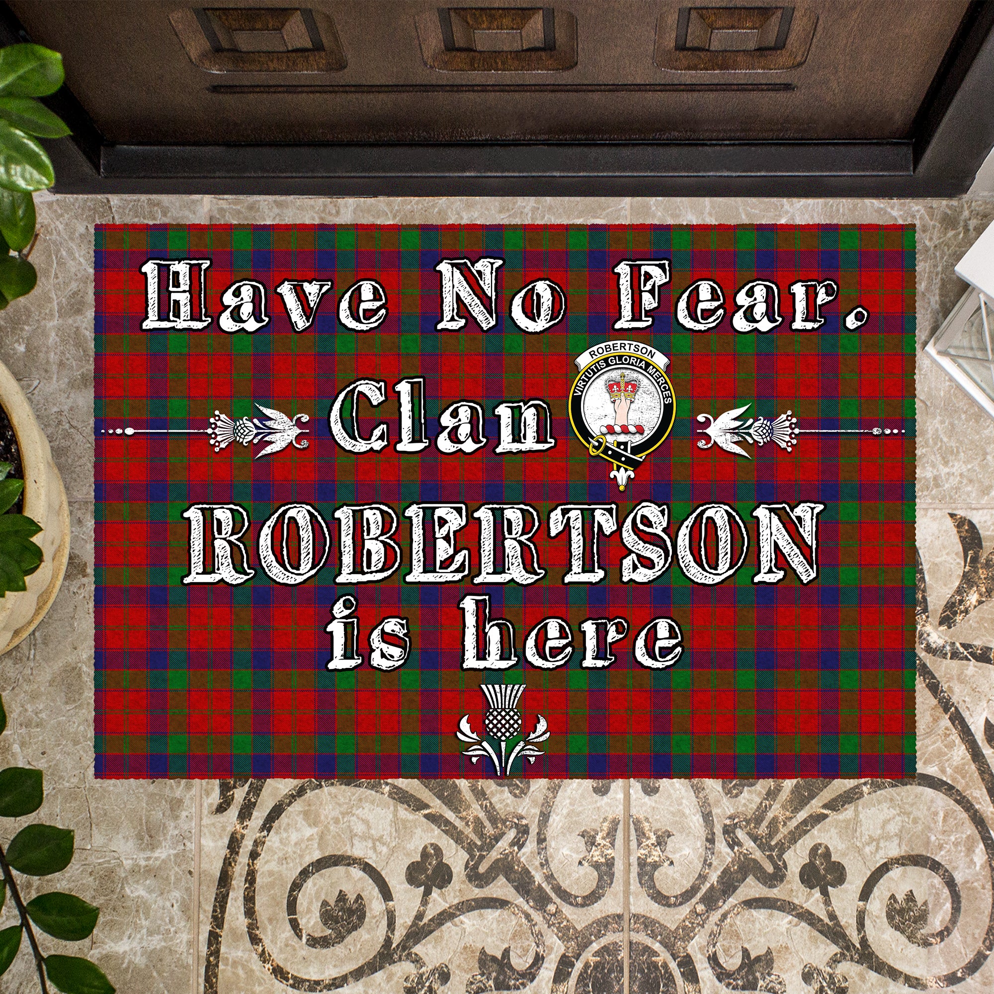 robertson-clan-tartan-door-mat-family-crest-have-no-fear-tartan-door-mat