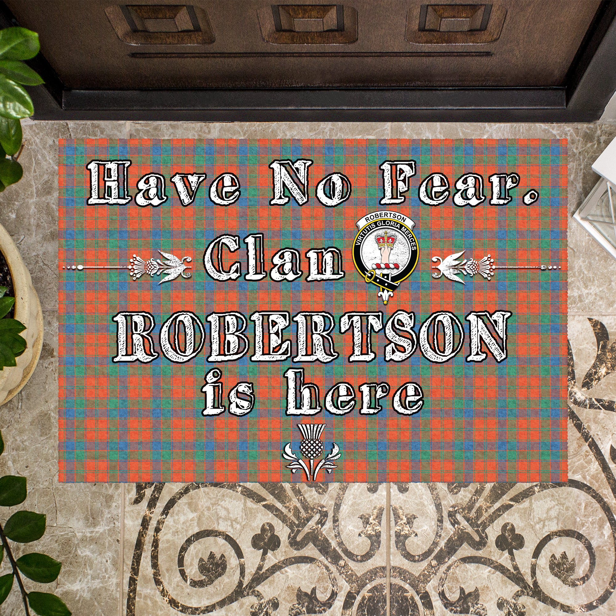 robertson-ancient-clan-tartan-door-mat-family-crest-have-no-fear-tartan-door-mat