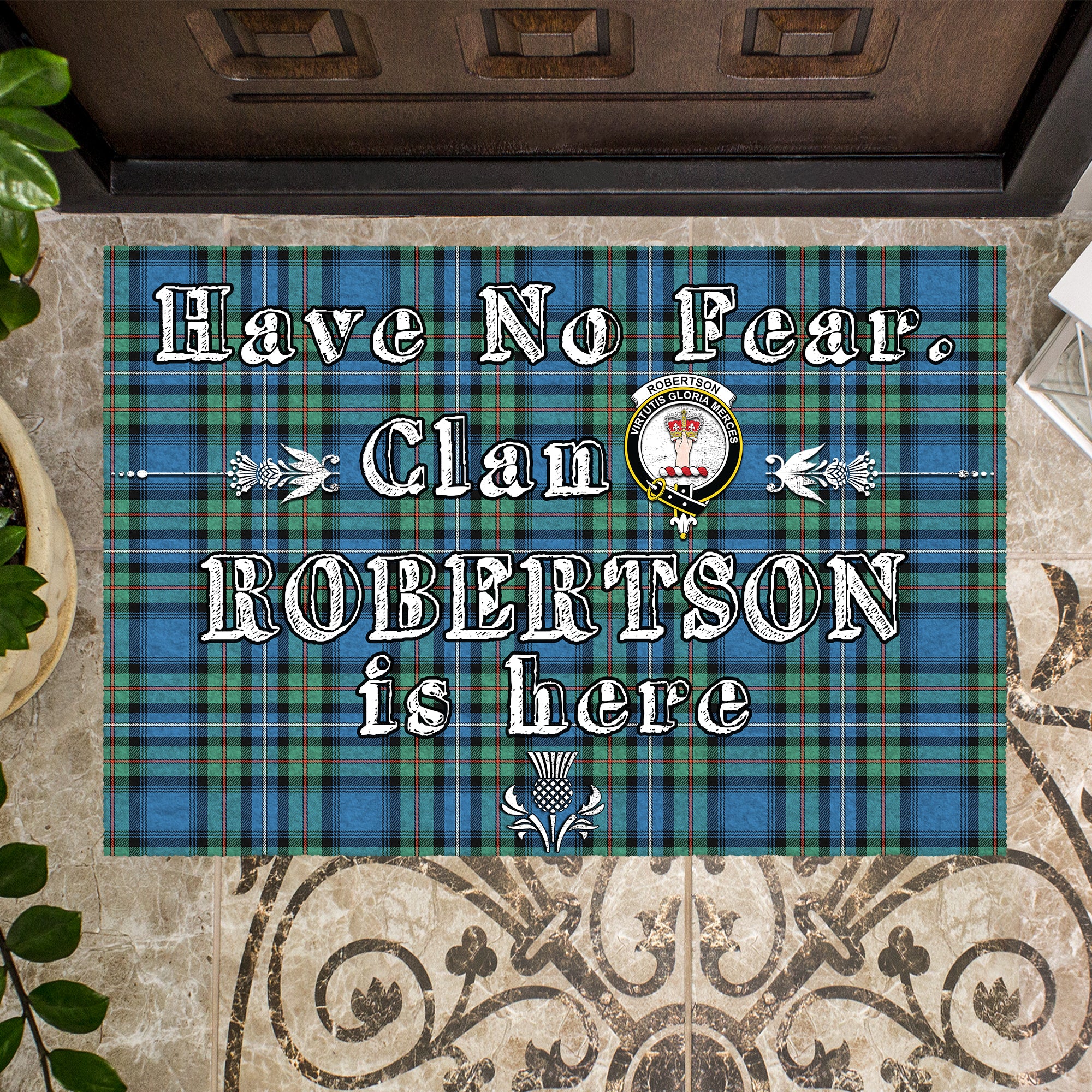 robertson-hunting-ancient-clan-tartan-door-mat-family-crest-have-no-fear-tartan-door-mat
