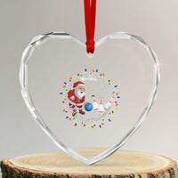 Rollin With My Snowmies Heart Crystal Glass Ornament Bowling Xmas Gift - Wonder Print Shop