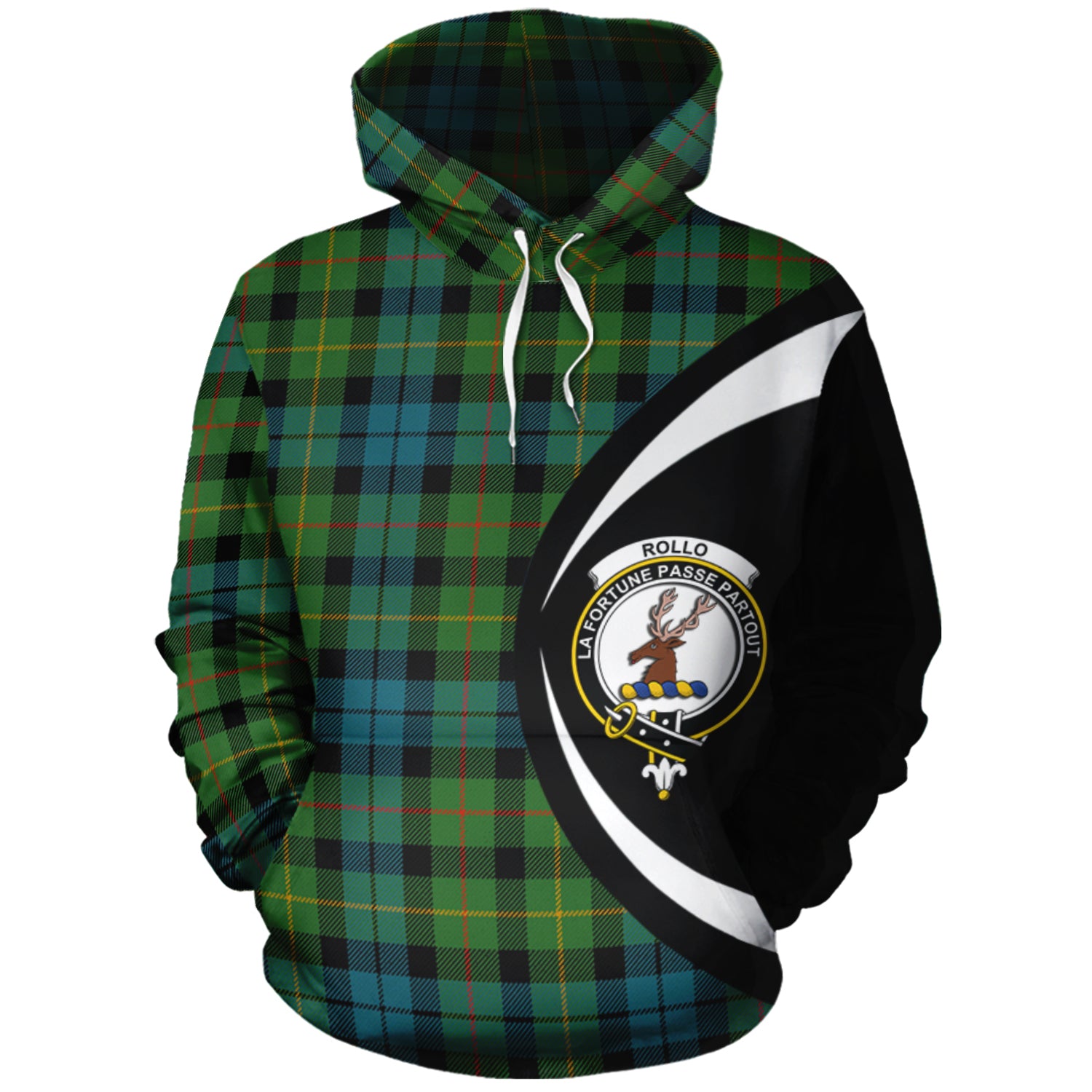 scottish-rollo-ancient-clan-crest-circle-style-tartan-hoodie
