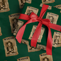Ronald Reagan Cowboy Retro American President Wrapping Paper Roll Robbing The Poor GIving To Te Rich