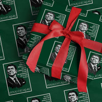 Ronald Reagan Quote Wrapping Paper Roll American Flag US President