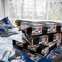 Ronald Reagan Wrapping Paper Roll 4th of July America Flag Beer
