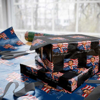 Ronald Regan Patriotic American Flag President Wrapping Paper Roll