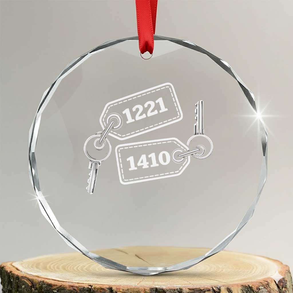 Room Numbers Team Hollanov Crystal Glass Ornament LGBT Romance Hockey Fan