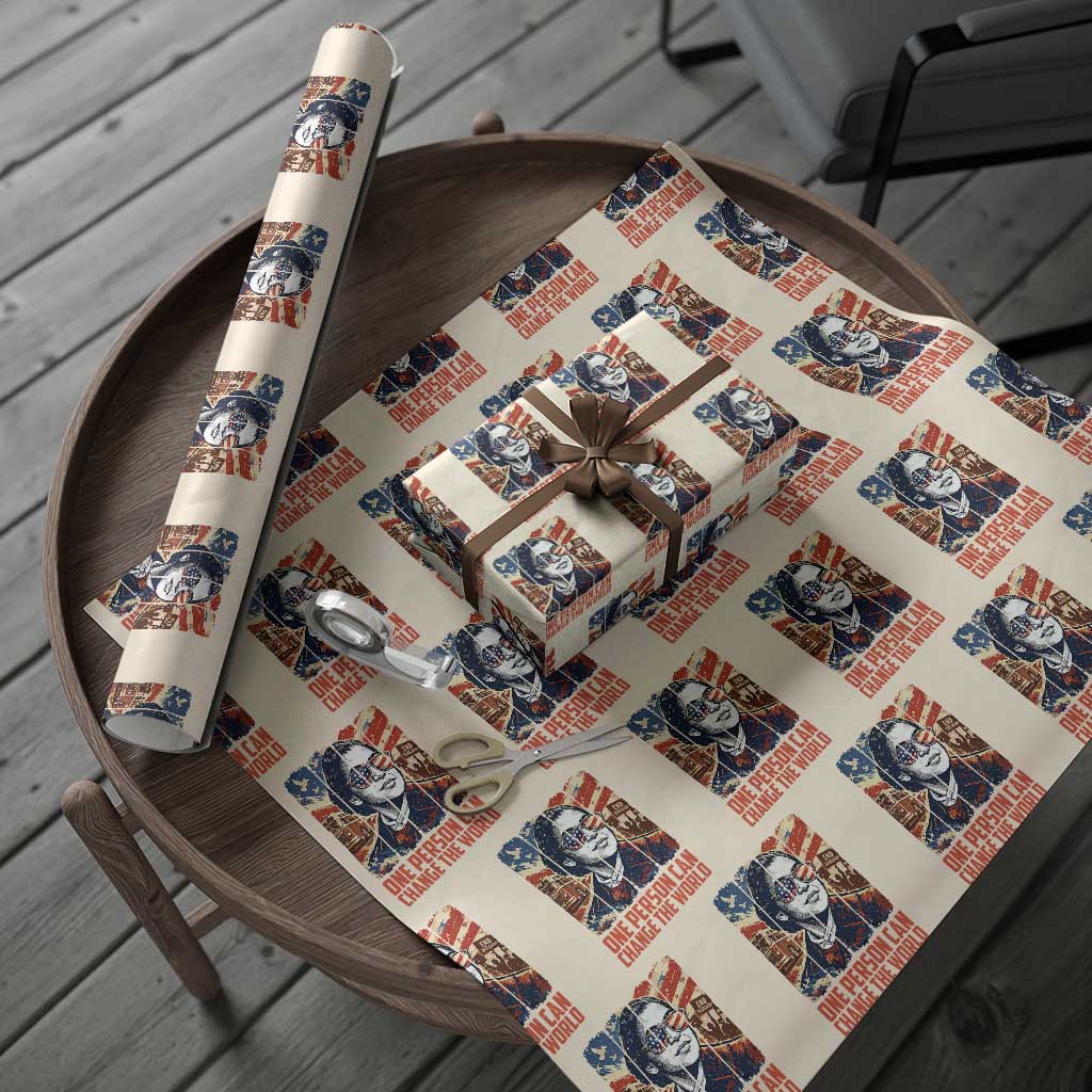 Rosa Parks Civil Rights Legacy Wrapping Paper Roll One Person Can Change The World