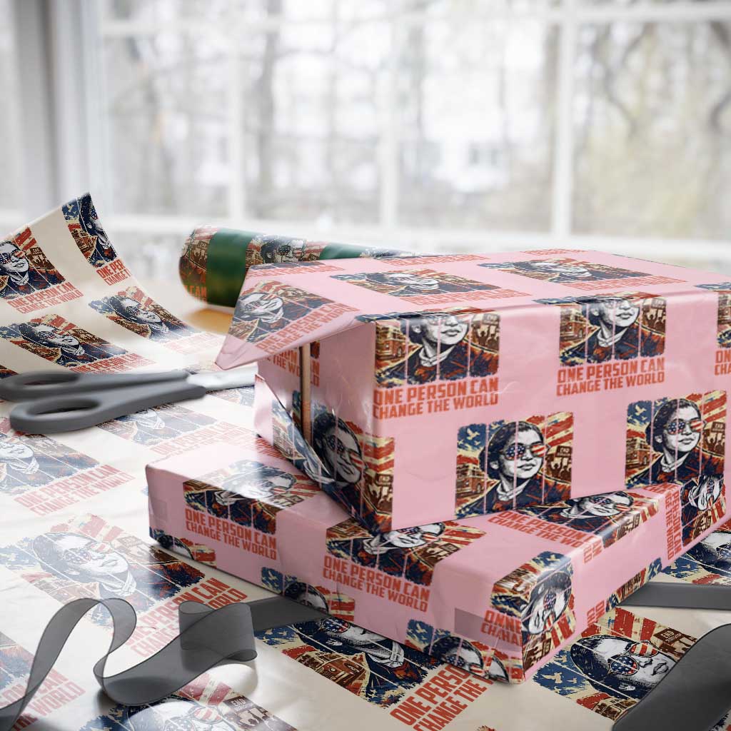 Rosa Parks Civil Rights Legacy Wrapping Paper Roll One Person Can Change The World