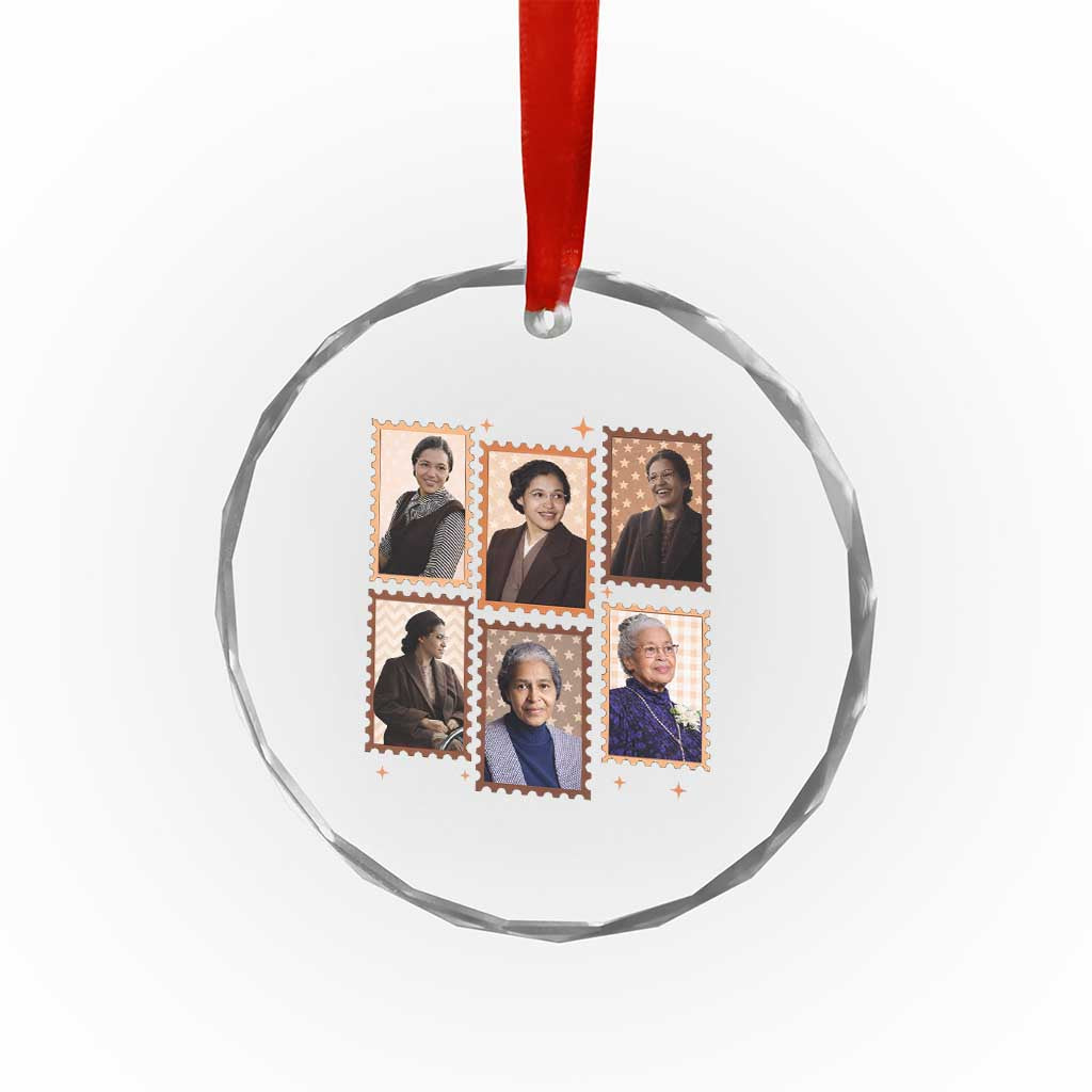Rosa Parks Crystal Glass Ornament African American Civil Rights Legacy