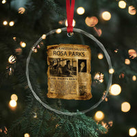 Rosa Parks Crystal Glass Ornament Female Empowerment History Gift