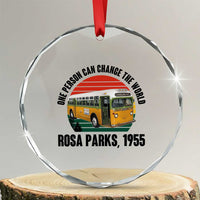 Rosa Parks Crystal Glass Ornament One Person Can Change The World - Wonder Print Shop